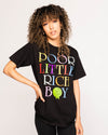 Poor Little Rich Boy Black Tee