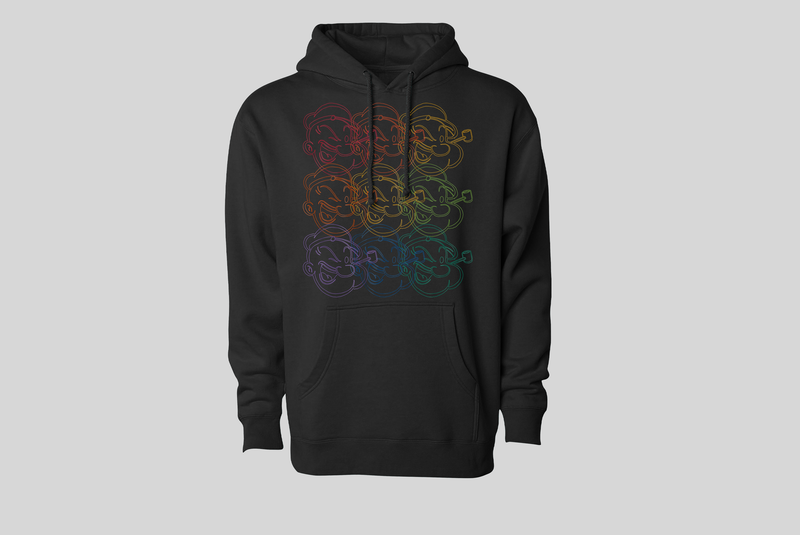 Outlines Black Hoodie