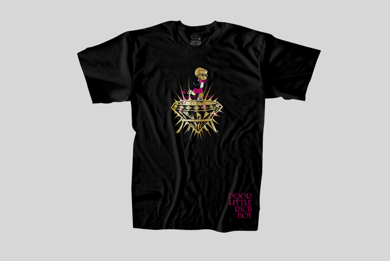 On Skates Black Tee